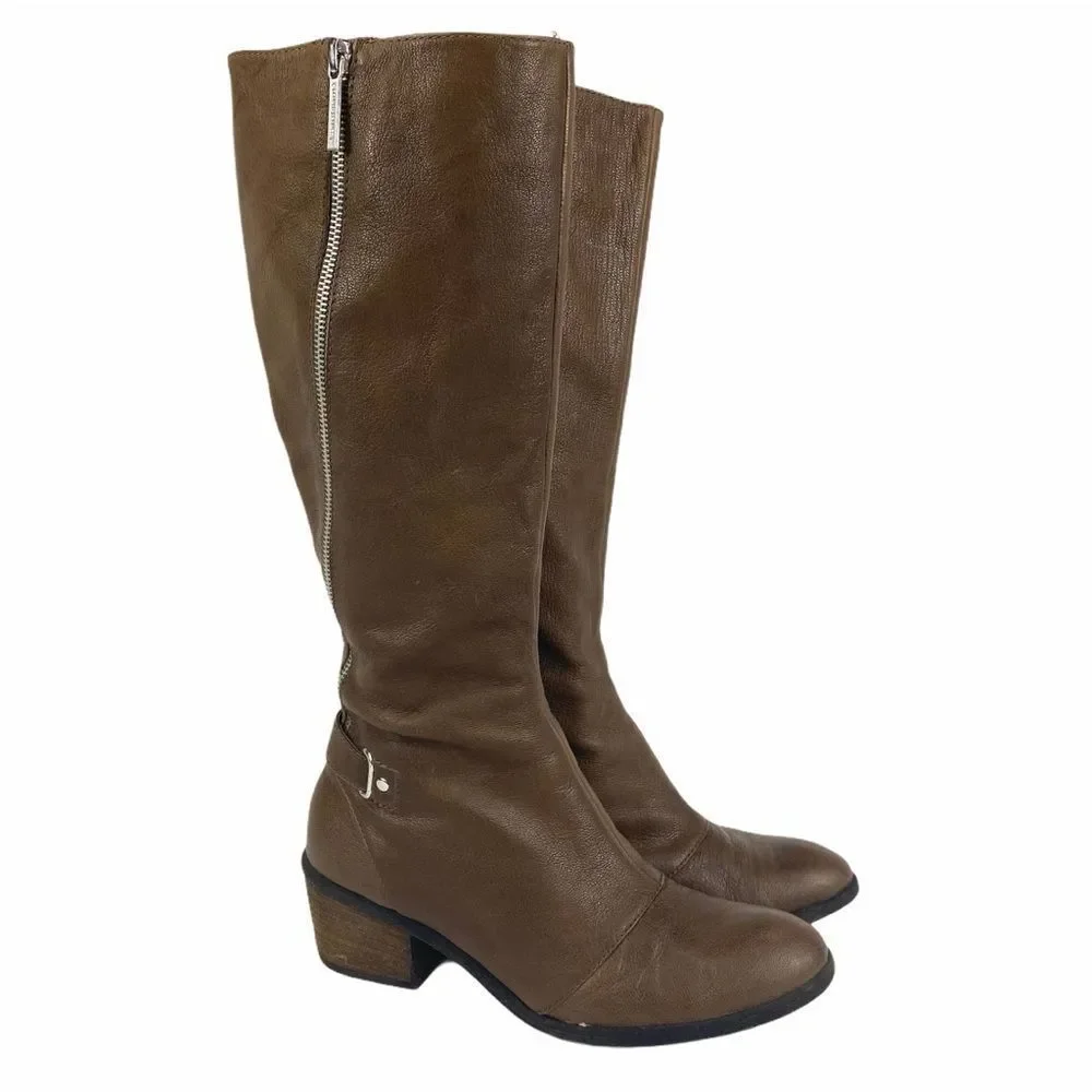 Donald J Pliner Tall pebbled leather 'Dalee' Boot - Picture 3 of 16